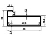 Aluminium profile - Frame DE-4743