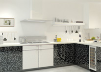 High gloss MDF and acrylic board panels from our supplys: Kitchen: Didim-White