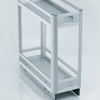 Aluminium Detergent Holder Wit Bottom Rail 1