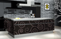High gloss MDF and acrylic board panels from our supplys: Kitchen: Trendy